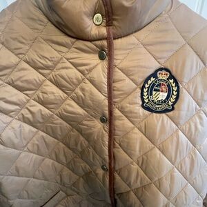 RALPH LAUREN CRESCENT JACKET. Rich caramel. Pockets. Buttons. New!  L
